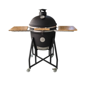 Kamado Madness Premium 22″ roštilj – sprijeda otvorene police