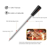 Digitalni bežični termometar sonda, bambus kutija - Slika 4