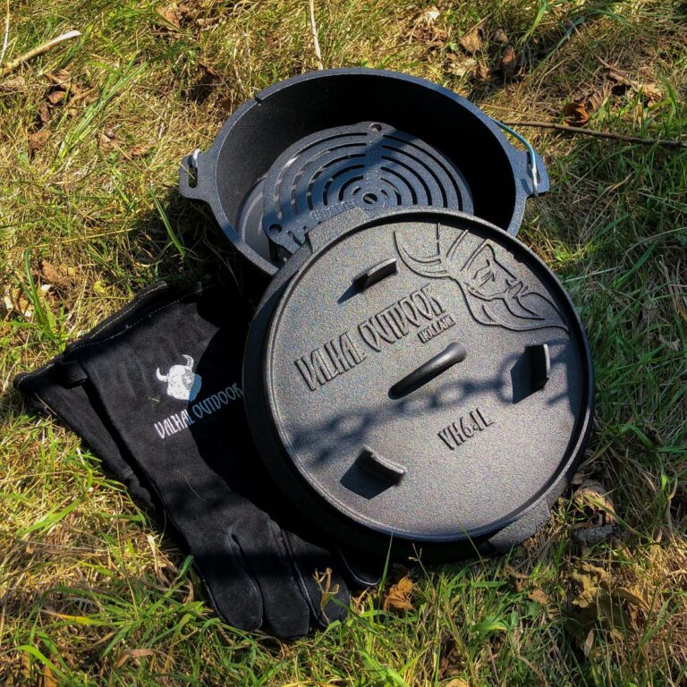Valhal Dutch Oven 6.1L, ravno dno sa rukavicama